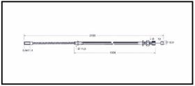 RECAMBIO FRENO INDUSTRIAL CA00868 - CABLE DE FRENO YALE-JUNGHEINRICH