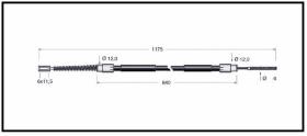 RECAMBIO FRENO INDUSTRIAL CA00869 - CABLE DE FRENO STILL