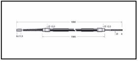 RECAMBIO FRENO INDUSTRIAL CA00870 - CABLE DE FRENO STILL