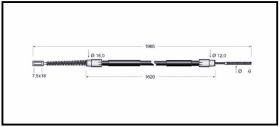 RECAMBIO FRENO INDUSTRIAL CA00871 - CABLE DE FRENO STILL