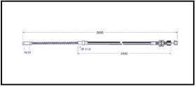 RECAMBIO FRENO INDUSTRIAL CA00875 - CABLE DE FRENO CATERPILLAR