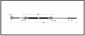 RECAMBIO FRENO INDUSTRIAL CA00883 - CABLE DE FRENO TOYOTA