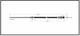 RECAMBIO FRENO INDUSTRIAL CA00885 - CABLE DE FRENO HYSTER