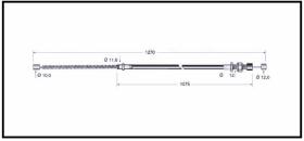 RECAMBIO FRENO INDUSTRIAL CA00887 - CABLE DE FRENO TCM