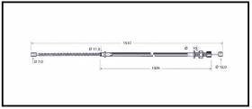 RECAMBIO FRENO INDUSTRIAL CA00889 - CABLE DE FRENO TOYOTA