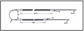 RECAMBIO FRENO INDUSTRIAL CA00897 - CABLE DE FRENO