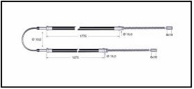 RECAMBIO FRENO INDUSTRIAL CA00902 - CABLE DE FRENO OM