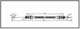 RECAMBIO FRENO INDUSTRIAL CA00909 - CABLE FRENO DETAS