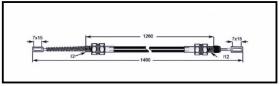 RECAMBIO FRENO INDUSTRIAL CA00910 - CABLE FRENO DETAS