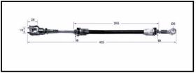 RECAMBIO FRENO INDUSTRIAL CA00914 - CABLE FRENO DETAS