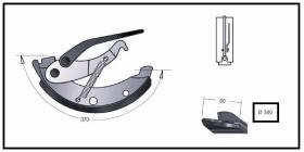 RECAMBIO FRENO INDUSTRIAL ZF00952 - ZAPATA DE FRENO  DCHA