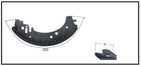 RECAMBIO FRENO INDUSTRIAL ZF00954 - ZAPATA FRENO BCP