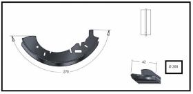 RECAMBIO FRENO INDUSTRIAL ZF00958 - ZAPATA DE FRENO