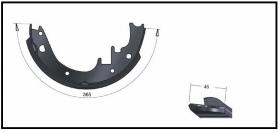 RECAMBIO FRENO INDUSTRIAL ZF00962 - ZAPATA DE FRENO