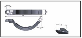 RECAMBIO FRENO INDUSTRIAL ZF00974 - ZAPATA DE FRENO