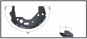 RECAMBIO FRENO INDUSTRIAL ZF00977 - ZAPATA DE FRENO