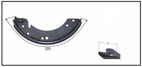 RECAMBIO FRENO INDUSTRIAL ZF00981 - ZAPATA DE FRENO