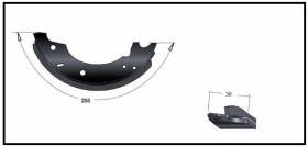 RECAMBIO FRENO INDUSTRIAL ZF00988 - ZAPATA DE FRENO