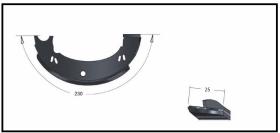 RECAMBIO FRENO INDUSTRIAL ZF00990 - ZAPATA DE FRENO