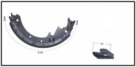 RECAMBIO FRENO INDUSTRIAL ZF00991 - ZAPATA DE FRENO IZDA