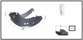 RECAMBIO FRENO INDUSTRIAL ZF01003 - ZAPATA DE FRENO IZDA