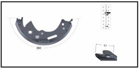 RECAMBIO FRENO INDUSTRIAL ZF01006 - ZAPATA DE FRENO