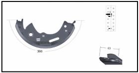 RECAMBIO FRENO INDUSTRIAL ZF01008 - ZAPATA DE FRENO