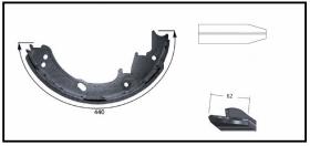 RECAMBIO FRENO INDUSTRIAL ZF01012 - ZAPATA DE FRENO