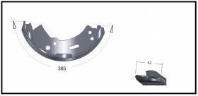 RECAMBIO FRENO INDUSTRIAL ZF01016 - ZAPATA DE FRENO