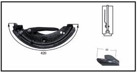 RECAMBIO FRENO INDUSTRIAL ZF01022 - ZAPATA DE FRENO IZDA