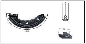 RECAMBIO FRENO INDUSTRIAL ZF01023 - ZAPATA DE FRENO