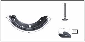 RECAMBIO FRENO INDUSTRIAL 01032 - ZAPATA DE FRENO SIN LEVA