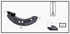 RECAMBIO FRENO INDUSTRIAL ZF01038 - ZAPATA DE FRENO PERROT SIN LEVA