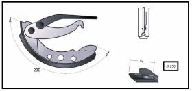 RECAMBIO FRENO INDUSTRIAL ZF01039 - ZAPATA DE FRENO DCHA