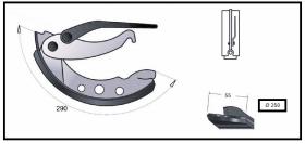 RECAMBIO FRENO INDUSTRIAL ZF01059 - ZAPATA DE FRENO  DCHA