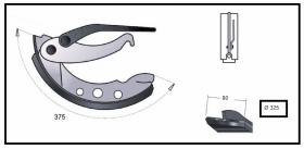 RECAMBIO FRENO INDUSTRIAL ZF01072 - ZAPATA DE FRENO  DCHA