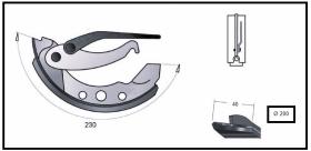 RECAMBIO FRENO INDUSTRIAL ZF01083 - ZAPATA DE FRENO  DCHA