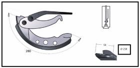 RECAMBIO FRENO INDUSTRIAL ZF01094 - ZAPATA DE FRENO DCHA