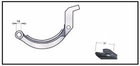 RECAMBIO FRENO INDUSTRIAL ZF01109 - ZAPATA DE FRENO