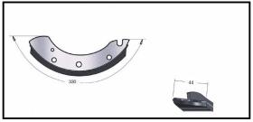 RECAMBIO FRENO INDUSTRIAL ZF01133 - ZAPATA DE FRENO