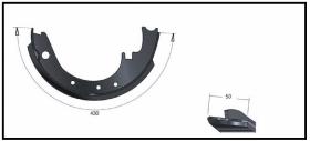 RECAMBIO FRENO INDUSTRIAL ZF01143 - ZAPATA DE FRENO