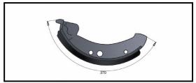 RECAMBIO FRENO INDUSTRIAL ZF01144 - ZAPATA DE FRENO SIN LEVA