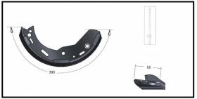 RECAMBIO FRENO INDUSTRIAL ZF01147 - ZAPATA DE FRENO  DCHA