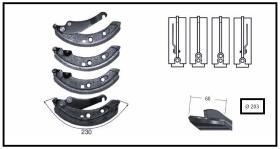 RECAMBIO FRENO INDUSTRIAL ZF01152 - KIT ZAPATA DE FRENO 4 PIEZAS