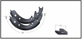 RECAMBIO FRENO INDUSTRIAL ZF01162 - KIT ZAPATA DE FRENO 2 PIEZAS