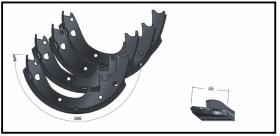 RECAMBIO FRENO INDUSTRIAL ZF01164 - KIT ZAPATA DE FRENO 4 PIEZAS