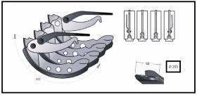 RECAMBIO FRENO INDUSTRIAL ZF01171 - KIT ZAPATA DE FRENO 4 PIEZAS SIN LEVA