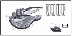 RECAMBIO FRENO INDUSTRIAL ZF01174 - KIT ZAPATA DE FRENO 4 PIEZAS