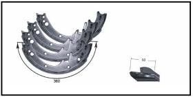 RECAMBIO FRENO INDUSTRIAL ZF01178 - KIT ZAPATA DE FRENO 4 PIEZAS