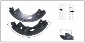 RECAMBIO FRENO INDUSTRIAL ZF01197 - KIT ZAPATA DE FRENO 2 PIEZAS IZDA